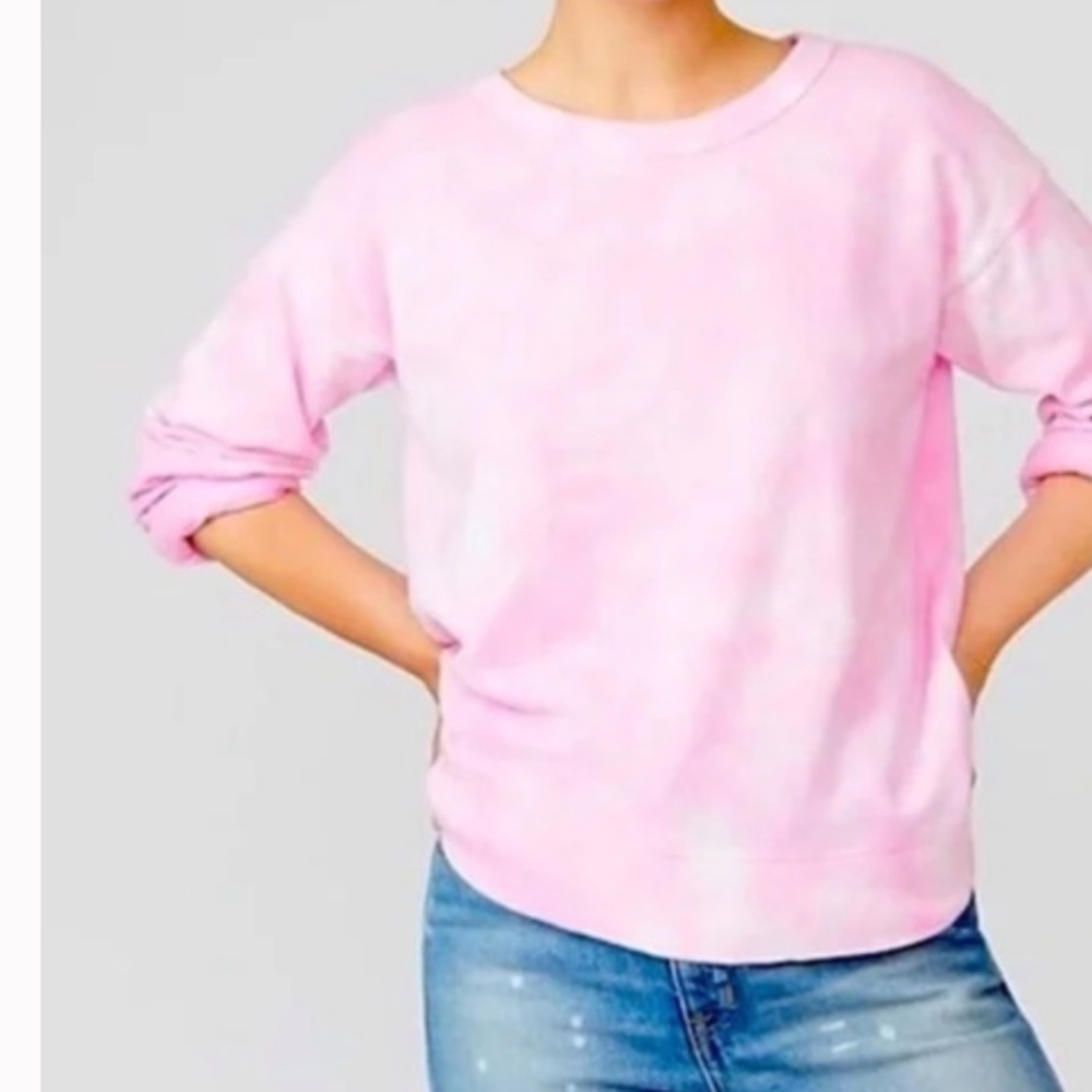 J. crew pink tie dye sweatshirt. Size small